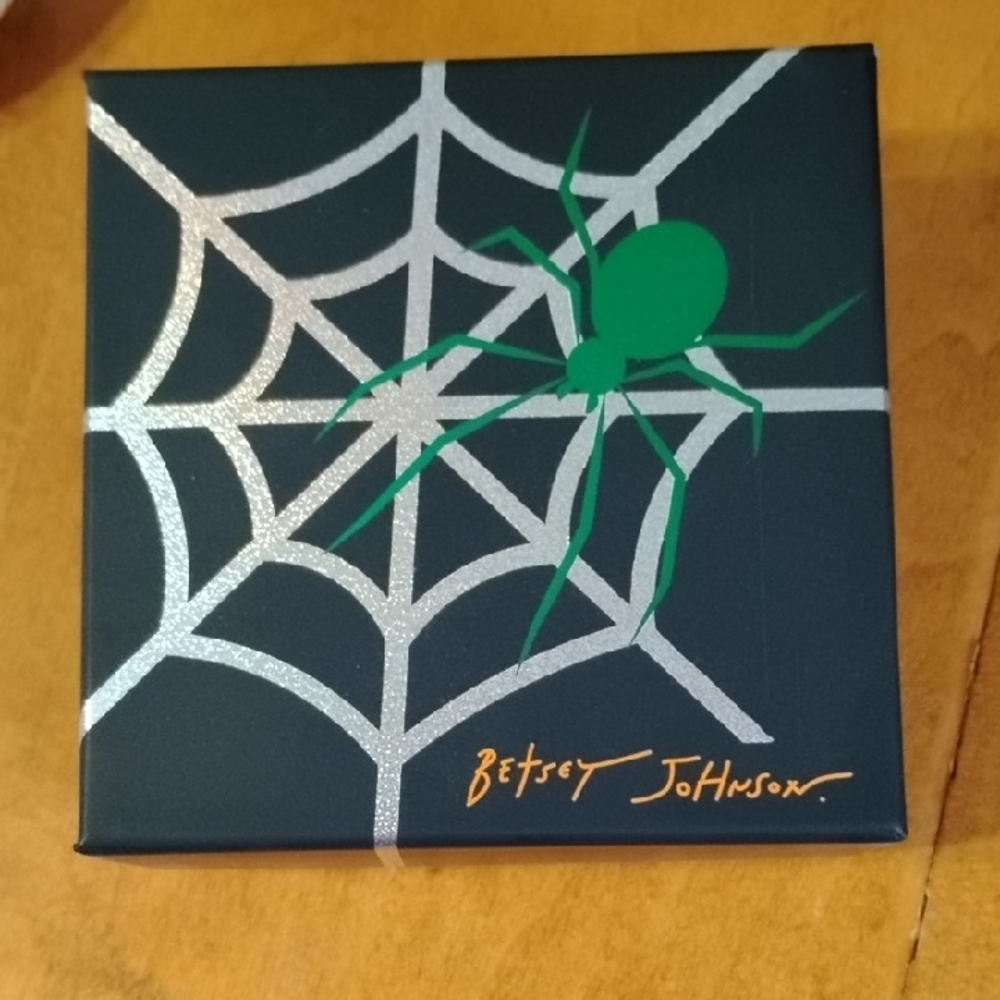 ❤️HP❤️Betsey Johnson Black Box 🕷️🕸️ See What Is Inside 🕷️🕸️🍂🎃🍁